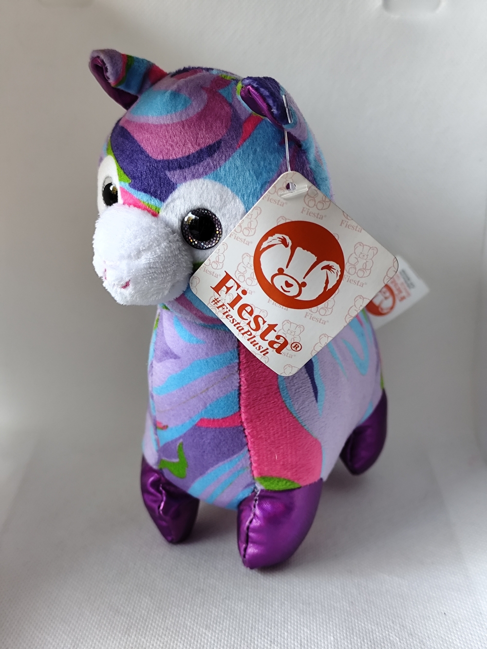 3/$30💜Fiesta Plush Purple Patterned Plush Llama Toy 7"